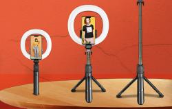 Puluz Selfie tyč/statív dvojitá LED dióda