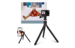 Puluz Stativ Flexibilní držák s dálkovým ovládáním pro zrcadlovky, GoPro, mobilní telefony