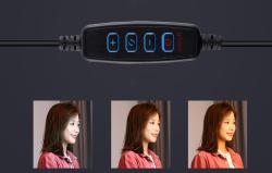 Puluz Stativový držák s 26cm LED kroužkem Vlogging 1,1m PKT3070B