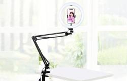 Puluz Stojan na rameno stolního počítače s 26cm LED Vlogging Ring PKT3090B
