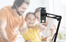 Puluz Stolní stojan s držákem na telefon/tablet (černý)