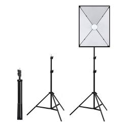 Puluz Studiová sada softbox 50x70cm, stativ, LED žárovka 1 ks PU5070EU