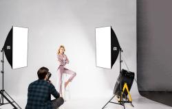 Puluz Studiová sada softbox 50x70cm, stativ, LED žárovka 1 ks PU5070EU