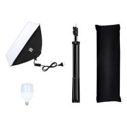 Puluz Štúdiová sada softbox 50x70cm, statív, LED žiarovka 1 ks PU5070EU