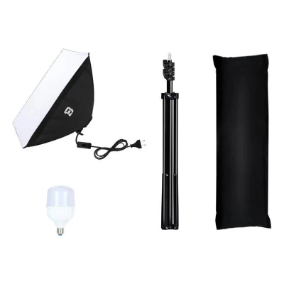 Puluz Studiová sada softbox 50x70cm, stativ, LED žárovka 1 ks PU5070EU