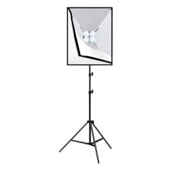Puluz Studiová sada softbox 50x70cm, stativ, LED žárovka 4 ks PU5071EU