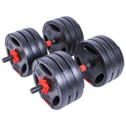 Pure2improve Činky nakládací spojovací P2I HYBRID - sada 2x15 kg / 1x30 kg