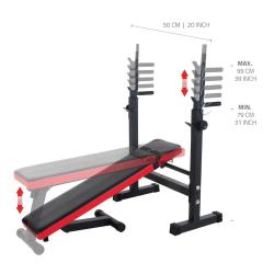 Pure2improve Multifunkční posilovací lavice P2I WEIGHT LIFTING BENCH