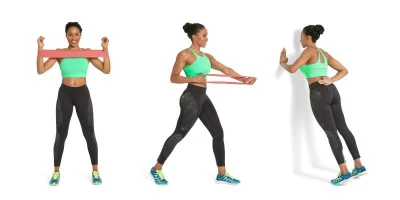 Pure2improve Odporová fitness aerobic guma P2I MAN SET 3 ks