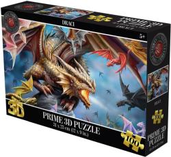 PUZZLE 3D Draci 31x23cm 100 dílků skládačka v krabici