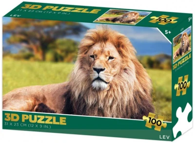 PUZZLE 3D Lev 31x23cm 100 dílků skládačka v krabici