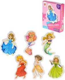 PUZZLE 6v1 Disney Princezny 18x13cm velké dílky 17ks skládačka v krabici PUZZLE 6v1 Disney Princezny 18x13cm velké dílky 17ks skládačka v krabici