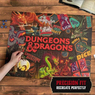 PUZZLE Dungeons and Dragons 76x61cm 1000 dílků skládačka