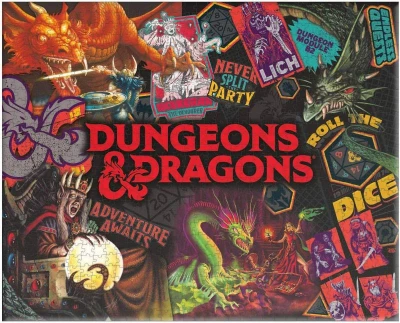 PUZZLE Dungeons and Dragons 76x61cm 1000 dílků skládačka