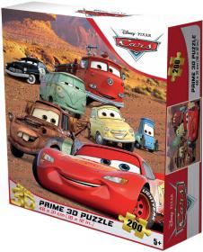 PUZZLE Prime 3D Auta (Cars) 31x46cm 200 dílků holografické