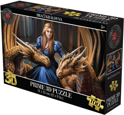 PUZZLE Prime 3D Dračí královna 31x23cm 100 dílků holografické