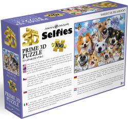 PUZZLE Prime 3D Psi a kočky selfie 31x23cm 100 dílků holografické