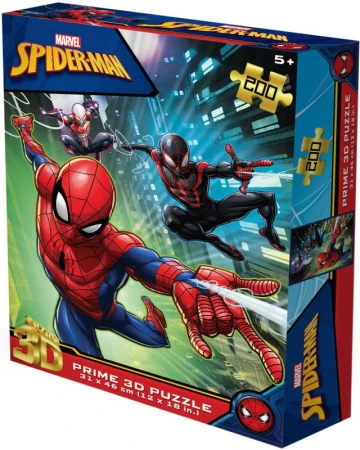 PUZZLE Prime 3D Spiderman 31x46cm 200 dílků holografické PUZZLE Prime 3D Spiderman 31x46cm 200 dílků holografické