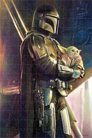 PUZZLE Prime 3D Star Wars Mandalorian 31x46cm 150 dílků holografické
