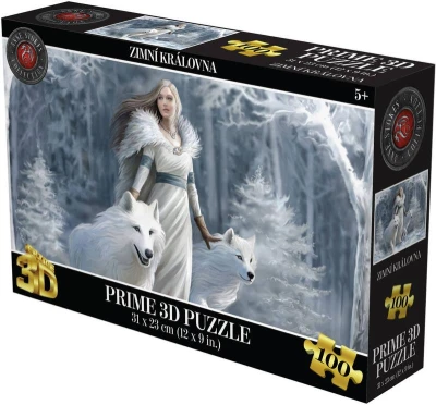 PUZZLE Prime 3D Zimní královna 31x23cm 100 dílků holografické