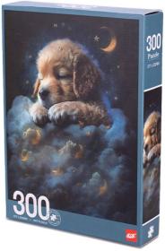 Puzzle spící štěňátko 25x38cm 300 dílků skládačka v krabici Puzzle spící štěňátko 25x38cm 300 dílků skládačka v krabici