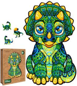PUZZLER DŘEVO Milý Charlie 21x29cm dekorativní barevná skládačka 100 dílků PUZZLER DŘEVO Milý Charlie 21x29cm dekorativní barevná skládačka 100 dílků
