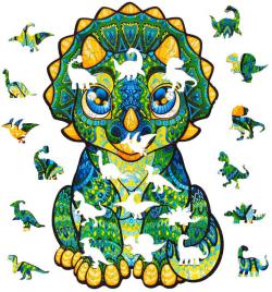 PUZZLER DŘEVO Milý Charlie 21x29cm dekorativní barevná skládačka 100 dílků