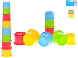 Pyramida baby skládací kalíšky barevné set 8ks skládačka pro miminko Pyramida baby skládací kalíšky barevné set 8ks skládačka pro miminko