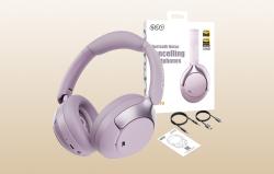 Qcy Bezdrátová sluchátka H3 pro ANC (fialová)