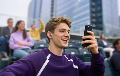 QCY MeloBuds N70 Lite (HT18) titanová TWS bezdrátová sluchátka