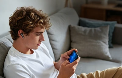 QCY MeloBuds N65 černá bezdrátová sluchátka do uší