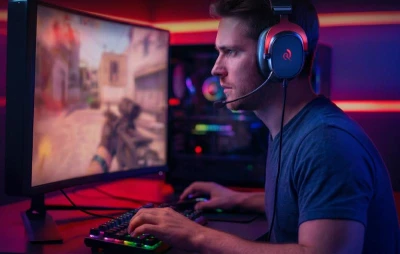 QCY Heroad VT200 Pro černá herní sluchátka