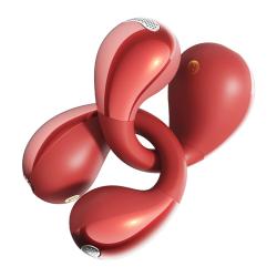 Qcy Sluchátka Crossky Clip C30S (červená)