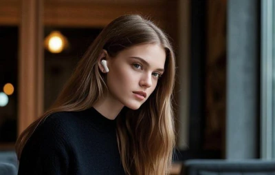 QCY Buds HT15 ANC modrá bezdrátová sluchátka TWS