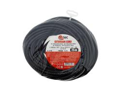 QTEC Prodlužovací kabel 1 zásuvka 25m Q-371F QTEC Prodlužovací kabel 1 zásuvka 25m Q-371F
