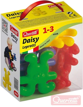 Quercetti Daisy Leprotti baby (stavebnice) velké dílky 8ks plast Quercetti Daisy Leprotti baby (stavebnice) velké dílky 8ks plast