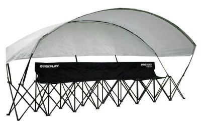 Quickplay Pro Bench Shelter 6 Seat skládací sedačka s plachtou Quickplay Pro Bench Shelter 6 Seat skládací sedačka s plachtou