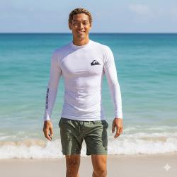 QUIKSILVER Pánske lycrové tričko UFP50, dlhý rukáv