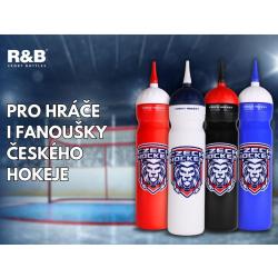 R B Český Lev sportovní láhev s hubicí bílá