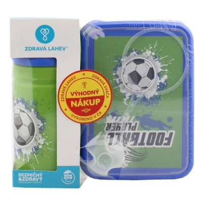 R B Fotbal láhev a svačinový box