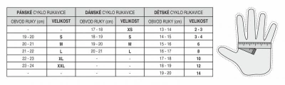 R2 VOUK ATR19A cyklistické rukavice POUZE XL (VÝPRODEJ)