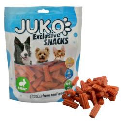 Rabbit Spiral Stick JUKO Snacks 2 cm (250 g) Rabbit Spiral Stick JUKO Snacks 2 cm (250 g)