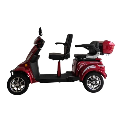 RACCEWAY Strada LUX Duo červený elektrický čtyřkolový vozík