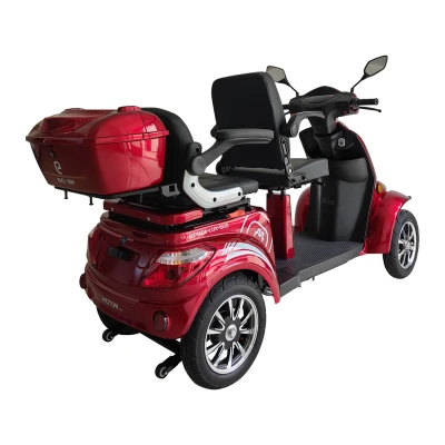 RACCEWAY Strada LUX Duo červený elektrický čtyřkolový vozík