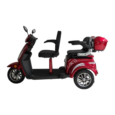 RACCEWAY VIA LUX Duo červený dvoumístný elektrický tříkolový vozík