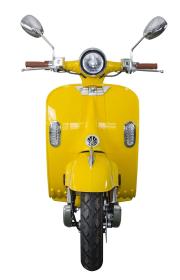 RACCEWAY Elektroskútr Century E-retro žlutý-lesklý + sleva 1500,- na příslušenství