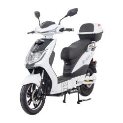RACCEWAY Elektroskúter E-fichtl biely-lesklý s batériou 12Ah + zľava 60 € na príslušenstvo