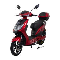RACCEWAY Elektroskúter E-fichtl červený-lesklý s batériou 20Ah + zľava 40 € na príslušenstvo