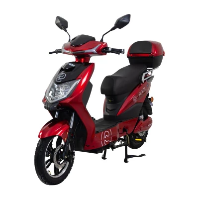 RACCEWAY Elektroskútr E-fichtl červený-lesklý s baterií 20Ah + sleva 1500,- na příslušenství