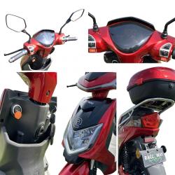 RACCEWAY Elektroskútr E-fichtl červený-lesklý s baterií 20Ah + sleva 1500,- na příslušenství